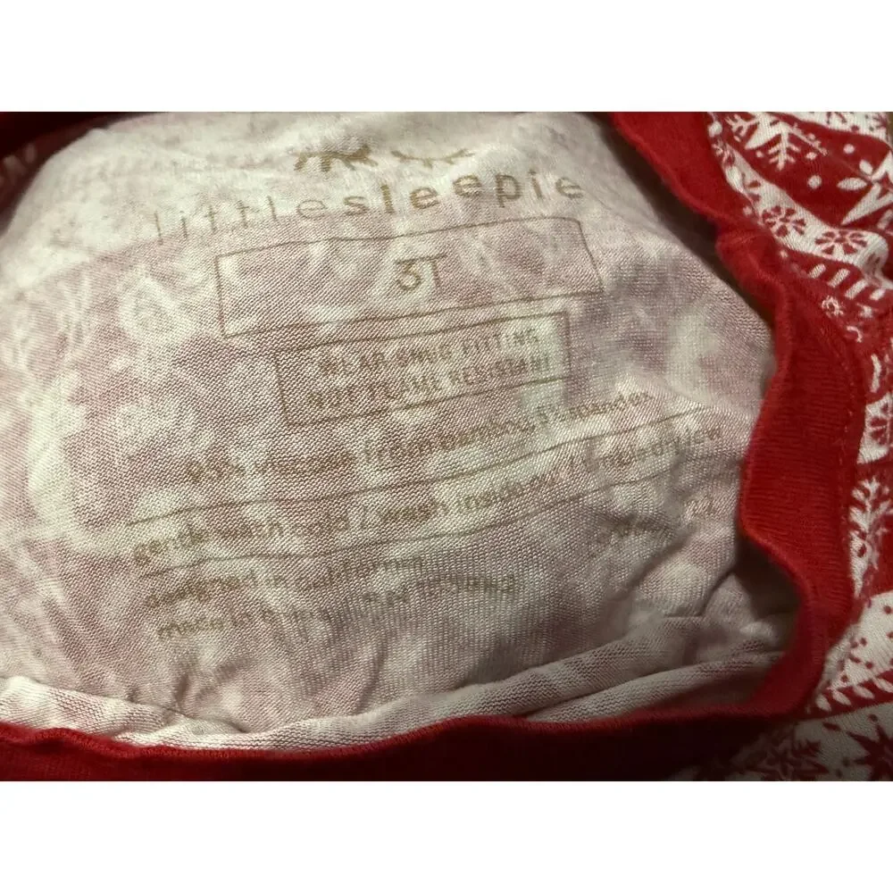 Little Sleepies Holiday Reindeer Cheer Two Piece Pajama Set 3T